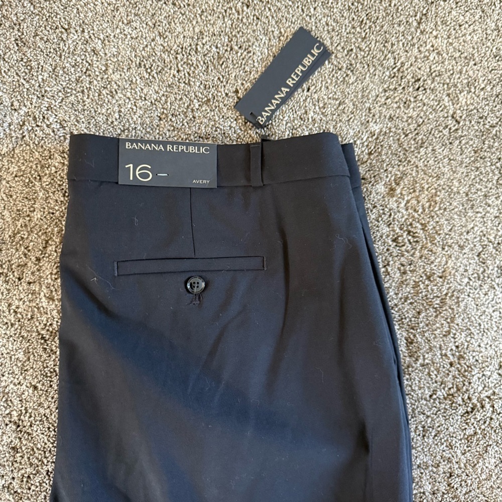 Banana Republic Black Avery Women's Dress Trousers - Size 16